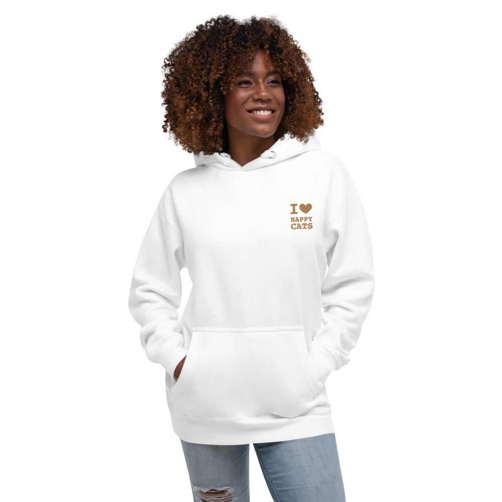 Happy Cats Hoodie with embroidered logo